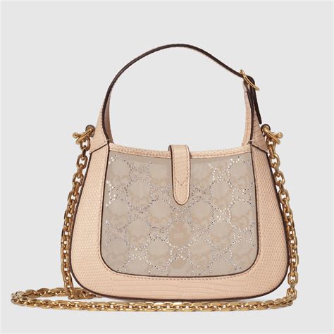 gucci jackie bag crystal|Gucci 1961 jackie for sale.